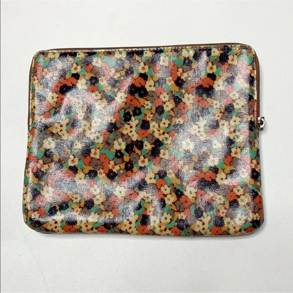 Fossil Key Zipper Case Tablet iPad Floral Coated - Picture 3 of 12